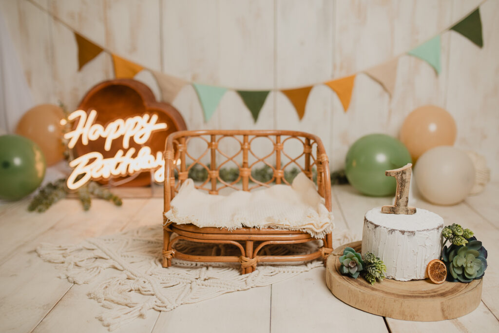 smash cake girona sesion de fotos baby primer aniversario